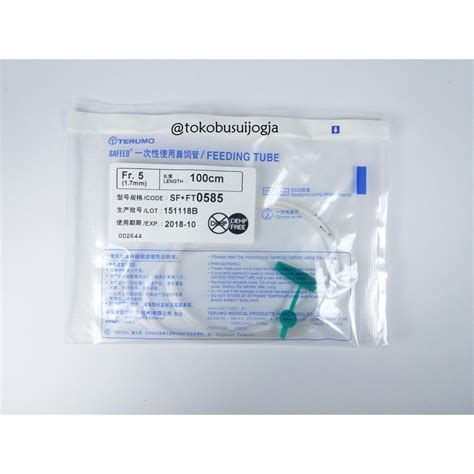 jual selang ngt  fr  feeding tube terumo panjang  cm