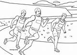 Laufen Ausmalbilder Leichtathletik Malvorlagen Wettkampf sketch template
