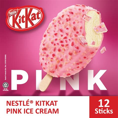 nestle kitkat pink stick ice cream ml  sticks shopee malaysia