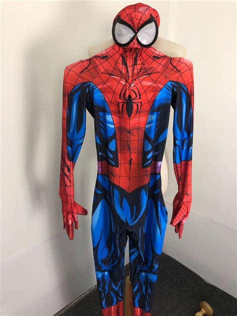 marvel ultimate spiderman spider man cosplay costume jumpsuit tight
