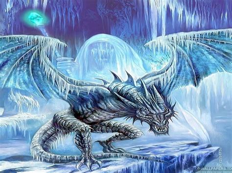 ice dragon wallpaper  wallpapersafari