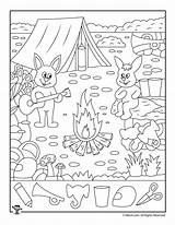 Hidden Summer Printable Camp Kids Printables Puzzles Highlights Activity Worksheets Find Objects Preschool Camping Woojr Theme Activities Fun Sheets First sketch template