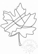 Maple Leaf Abstract Drawing sketch template