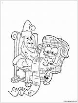 Christmas List Coloring Wish Pages Spongebob His Color Getcolorings Printable Cool sketch template