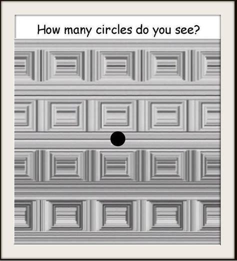 Fun Optical Illusion How Many Circles Do You See