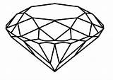 Diamond Sketch Drawing Round Pages Coloring Shape Diamonds Google sketch template