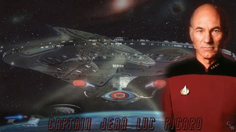 captain jean luc picard   starship enterprise starship
