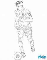 Coloring Neymar Pages Soccer Players Print sketch template