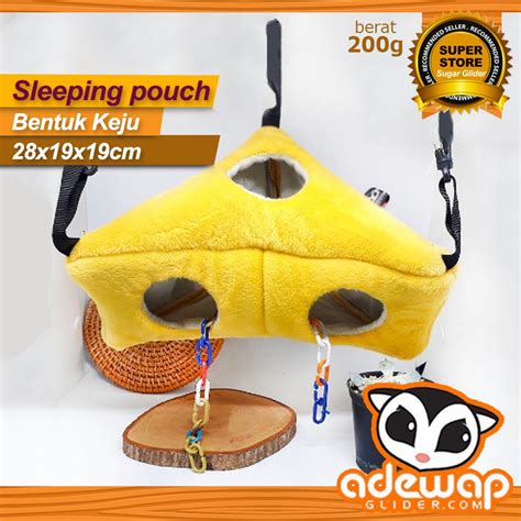 sleeping pouch cheese kantong tidur keju big size ukuran besar sugar glider hamster tupai