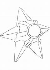 Pokemon Staryu Coloring Pages Generation Kids sketch template