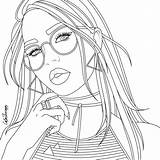 Coloring Pages People Tumblr Printable Cute Adult Girls Print Drawing Book sketch template