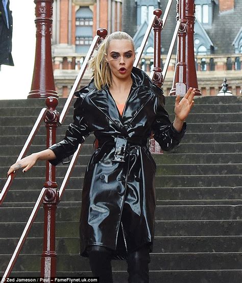 cara delevingne rocks a latex bra for first advert as the face of rimmel daily mail online
