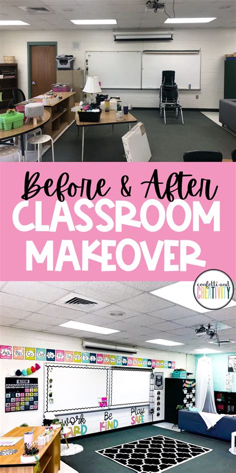 Before And After Classroom Makeover Featuring The Bold Brights Collection