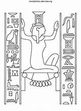 Egizi Fresco Antichi Bimbo Geroglifici sketch template