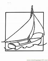 Coloring Boat Water Sailboat Pages Transportation Kids Color Drawing Boats Printable Colouring Col Clipart Clipartmag sketch template