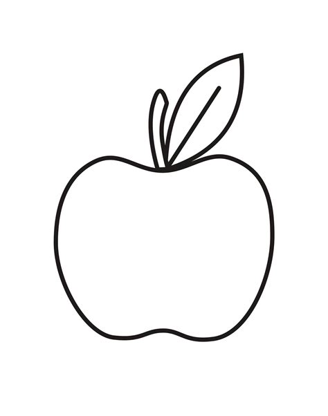 apple coloring pages  printable  printable templates