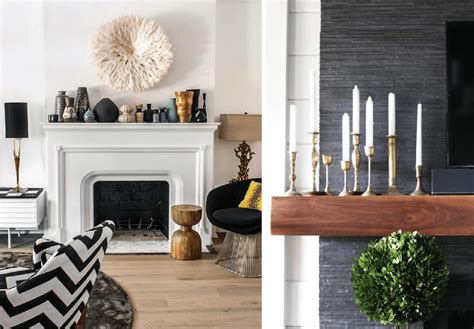 ways  decorate  modern fireplace mantel decorilla