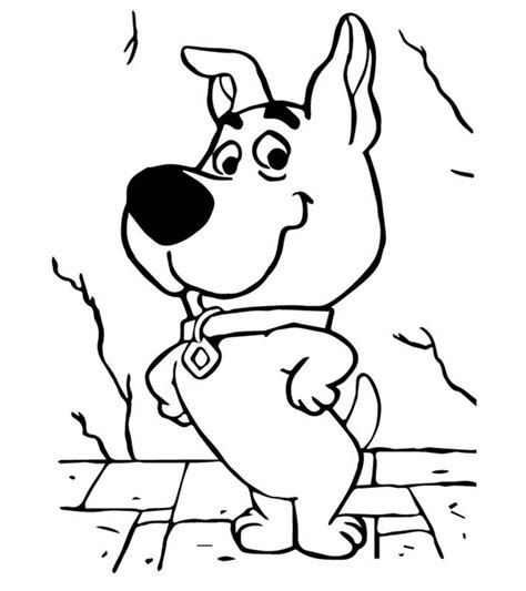scooby doo character coloring pages