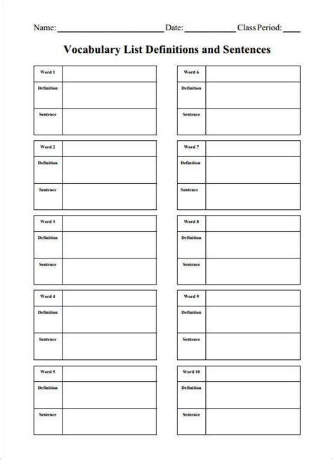 worksheet template 10 free word excel pdf documents download