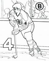 Coloring Pages Hockey Boston Bruins Nhl Logo Player Getcolorings Color Print Printable Getdrawings sketch template