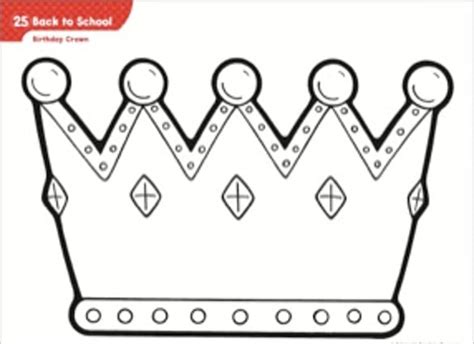 birthday crown template psd epsin design