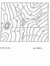 Contour Exercise Map Topographic Lines Maps Questions Interval Would Intervals Many Meters River Transcription Text sketch template