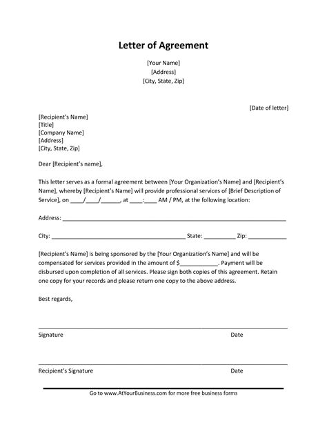 agreement contract letter   draft  agreement contract letter