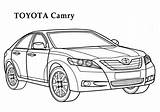 Coloring Pages Toyota Camry Printable Colouring Cars Car Factory Hero Sheet Colorine Corolla Derby Tacoma Color Drawing Sketch Print Demolition sketch template