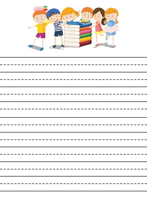 lined paper template  kids