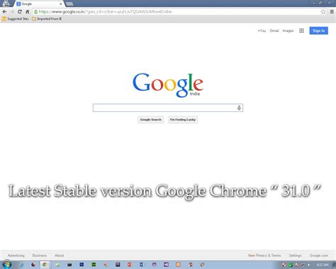 latest google chrome version  stable version
