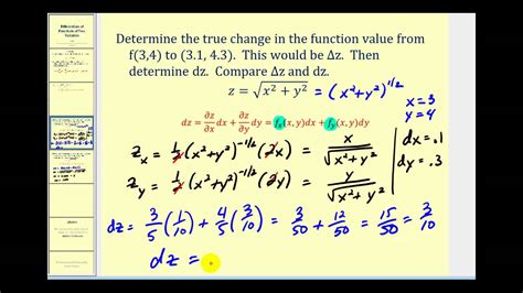 differentials  functions   variables youtube