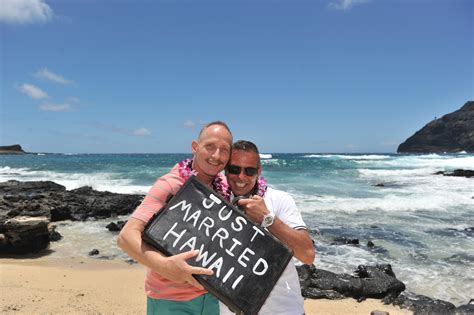Same Sex Marriage Gay Lesbian Hawaii Wedding Sweet Hawaii Wedding