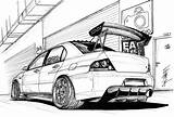 Jdm Mitsubishi Evo Lancer Tunados Antigos Potentes Autos Omalovanky Supra Sti Incredible sketch template