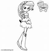 Pony Coloring Rarity Pages Little Equestria Girls Printable Kids Brilliant Albanysinsanity sketch template