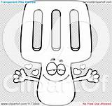 Mascot Hug Wanting Spatula Loving Outlined Coloring Clipart Cartoon Vector Illustration Thoman Cory Regarding Notes Quick sketch template