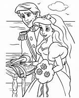 Coloring Pages Wedding Mermaid Little Kids sketch template