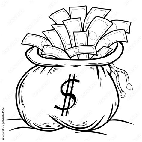 money bag cartoon vector illustration stock vector adobe stock