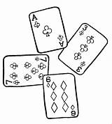 Cards Coloring Pages Deck Bridge Color Template Book Ace Players Four Lajollabridge sketch template