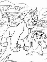 Lion Kion Coloring Guard Pages Color sketch template