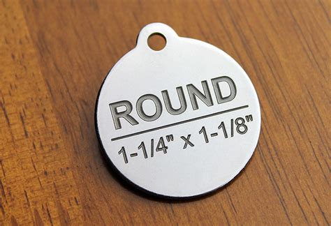 deep engraved stainless steel pet id tag