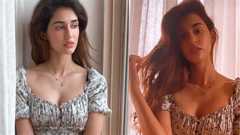 disha patani looks smoking hot in latest v neckline outfit