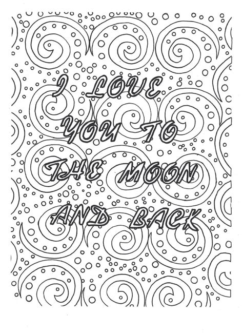 love    moon   coloring page etsy