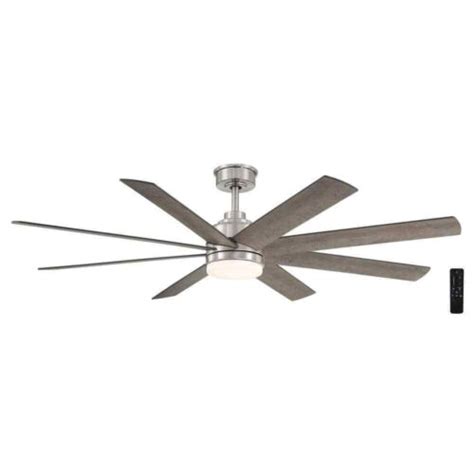 home decorators celene   led indooroutdoor ceiling fan brushed nickel  ebay