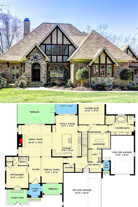 tudor style cottage house plans homeplancloud