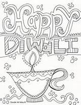 Diwali Hinduism sketch template