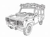 Jeep Colorare Fuoristrada Disegno Disegnare sketch template