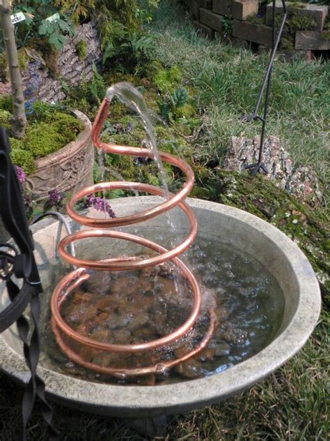 copper tubing   flower pot   fountain diy garden fountains garden fountains