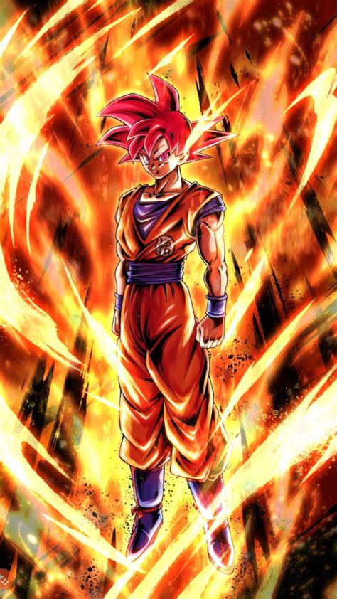 Super Saiyan God Goku Dragonball Legends Wallpaper Dragon Ball