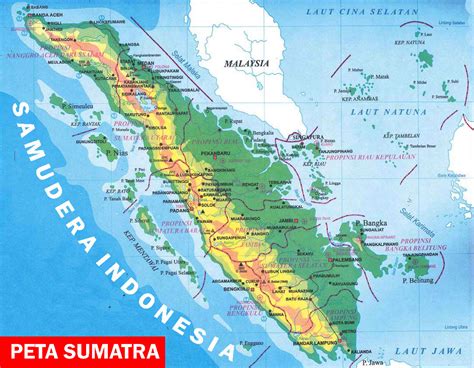 peta sumatra lengkap  provinsi template powerpoint terbaik