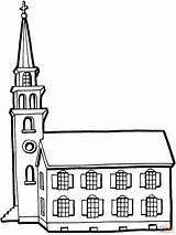 Church Coloring Pages Printable Building Buildings Color Colouring Tower Little Clipart Cliparts Print Drawing Library Coloringpages101 Skip Main Favorite Books sketch template